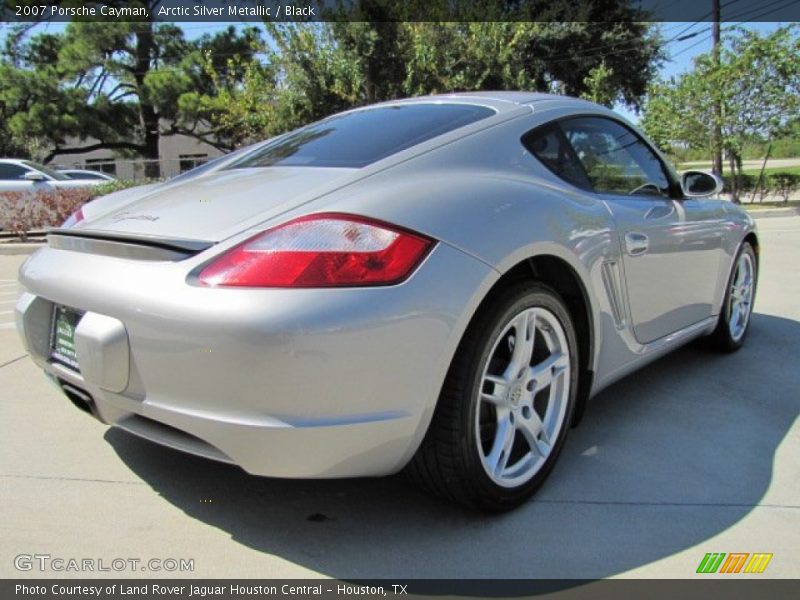 Arctic Silver Metallic / Black 2007 Porsche Cayman