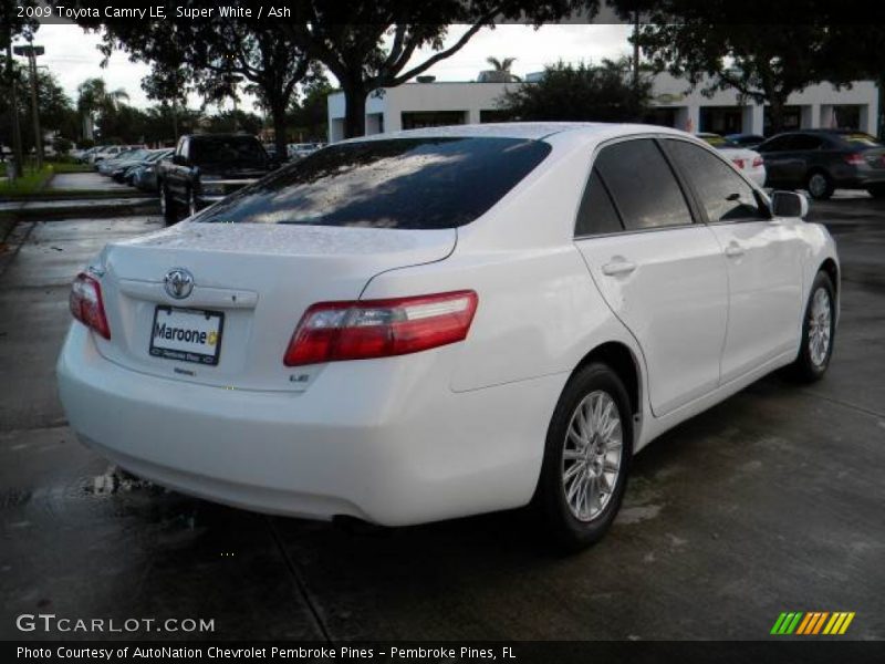 Super White / Ash 2009 Toyota Camry LE