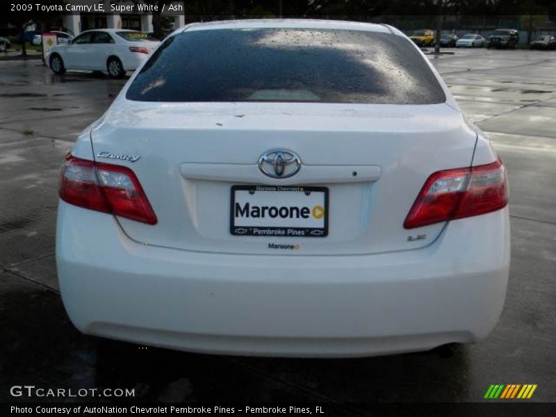 Super White / Ash 2009 Toyota Camry LE