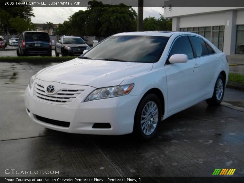 Super White / Ash 2009 Toyota Camry LE