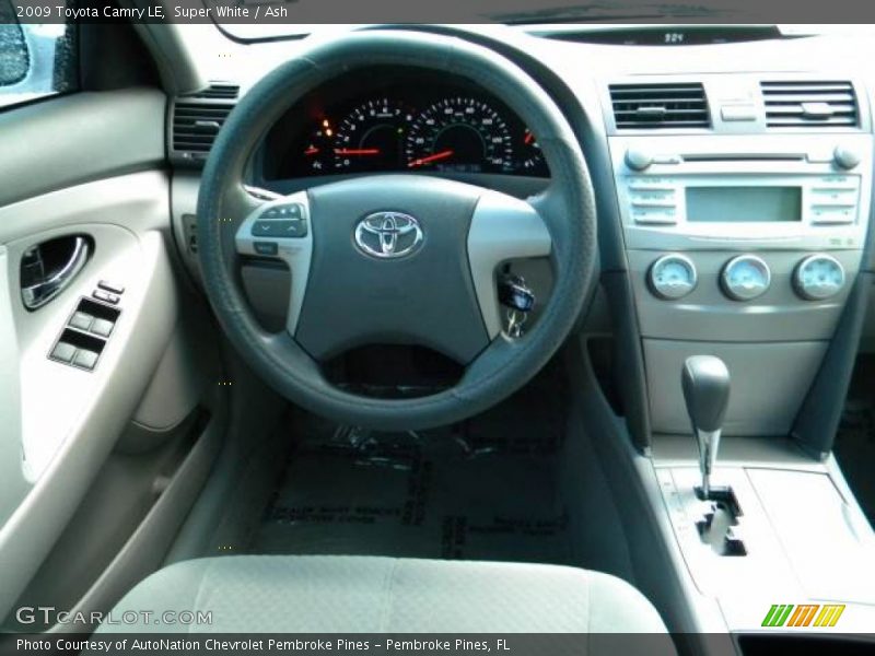 Super White / Ash 2009 Toyota Camry LE