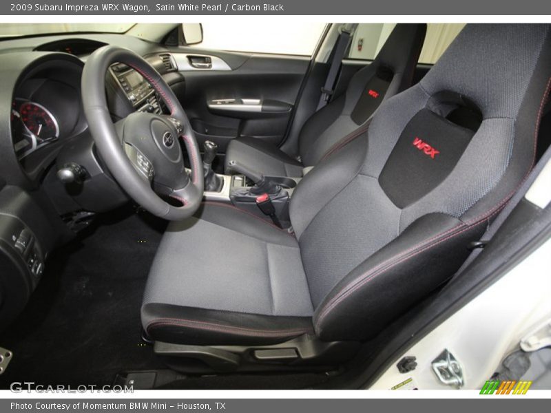 Satin White Pearl / Carbon Black 2009 Subaru Impreza WRX Wagon