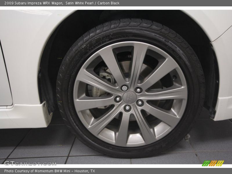 Satin White Pearl / Carbon Black 2009 Subaru Impreza WRX Wagon