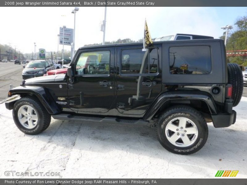 Black / Dark Slate Gray/Med Slate Gray 2008 Jeep Wrangler Unlimited Sahara 4x4