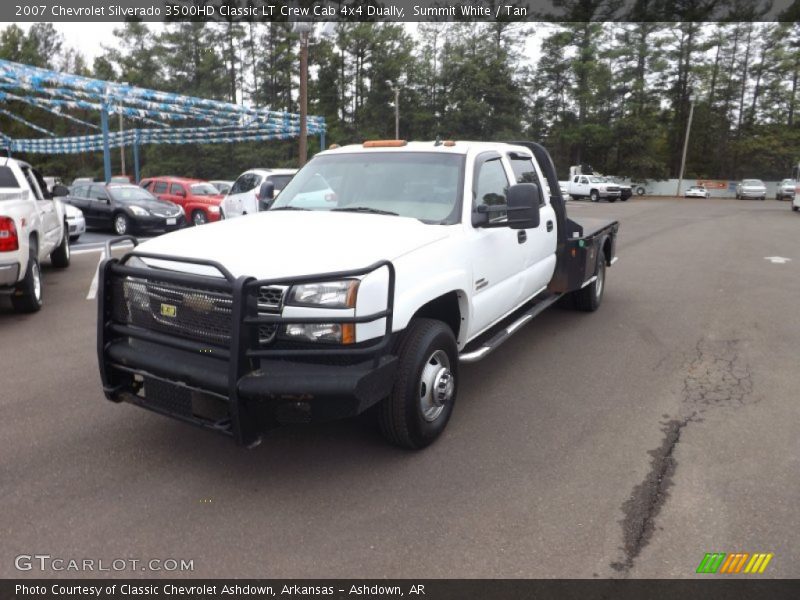 Summit White / Tan 2007 Chevrolet Silverado 3500HD Classic LT Crew Cab 4x4 Dually