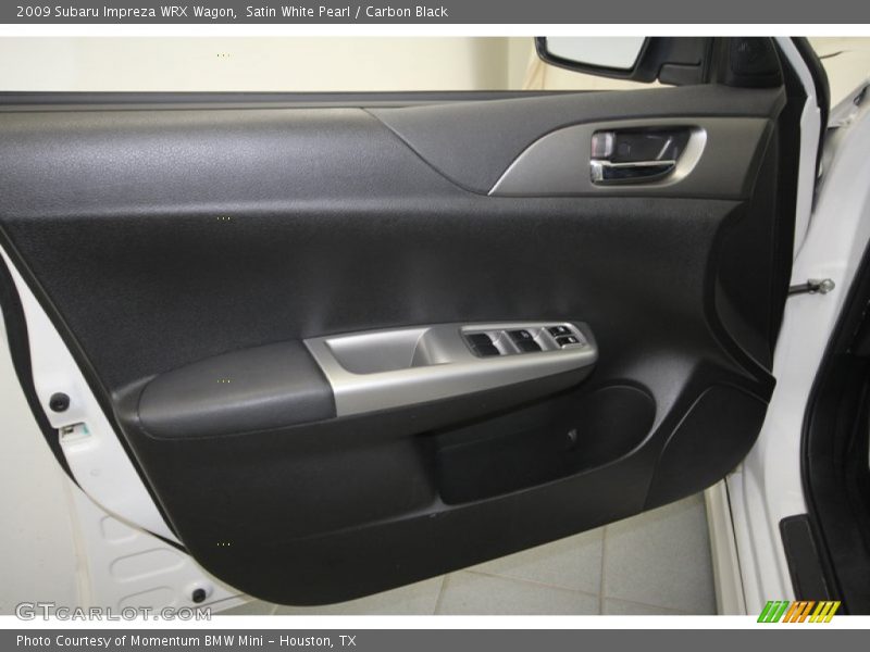 Satin White Pearl / Carbon Black 2009 Subaru Impreza WRX Wagon