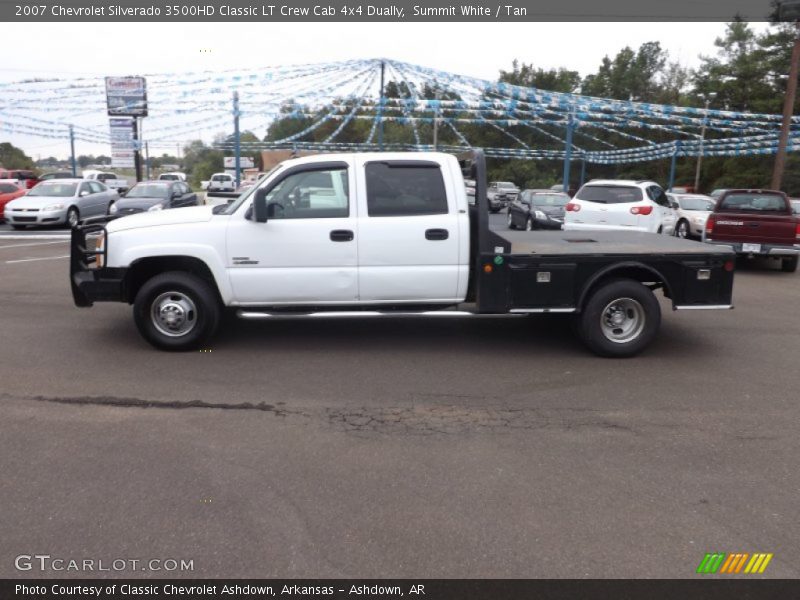 Summit White / Tan 2007 Chevrolet Silverado 3500HD Classic LT Crew Cab 4x4 Dually
