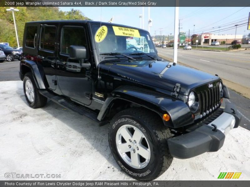 Black / Dark Slate Gray/Med Slate Gray 2008 Jeep Wrangler Unlimited Sahara 4x4