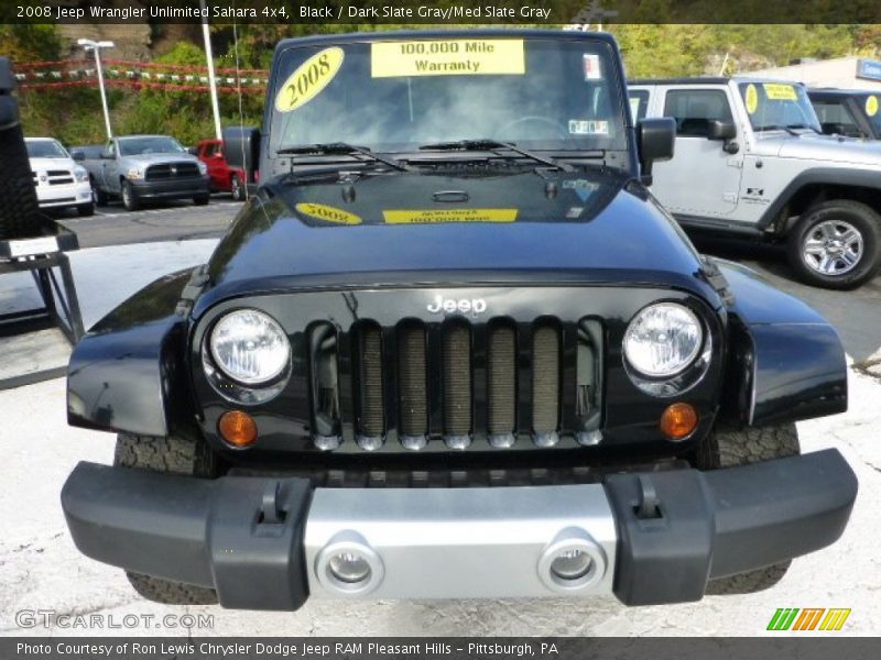 Black / Dark Slate Gray/Med Slate Gray 2008 Jeep Wrangler Unlimited Sahara 4x4