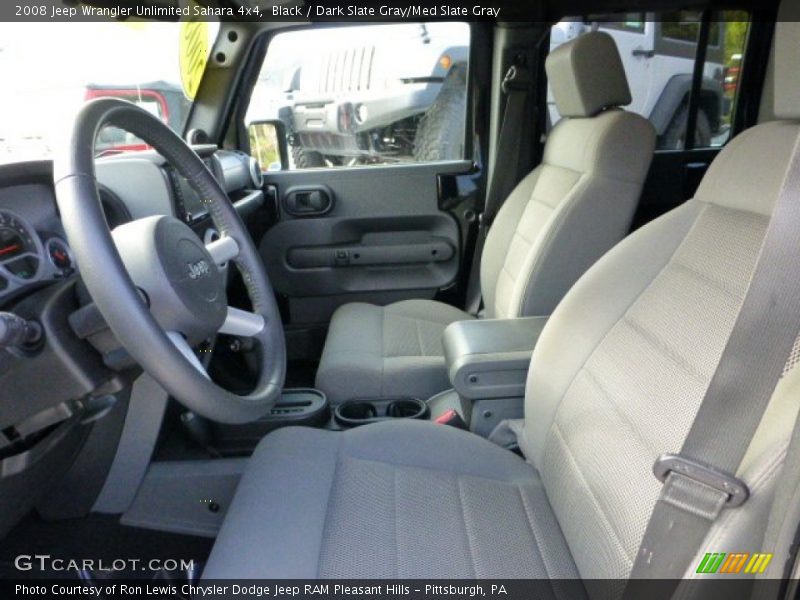 Black / Dark Slate Gray/Med Slate Gray 2008 Jeep Wrangler Unlimited Sahara 4x4