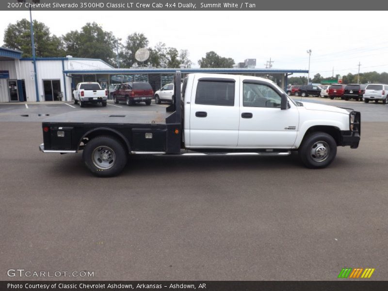 Summit White / Tan 2007 Chevrolet Silverado 3500HD Classic LT Crew Cab 4x4 Dually