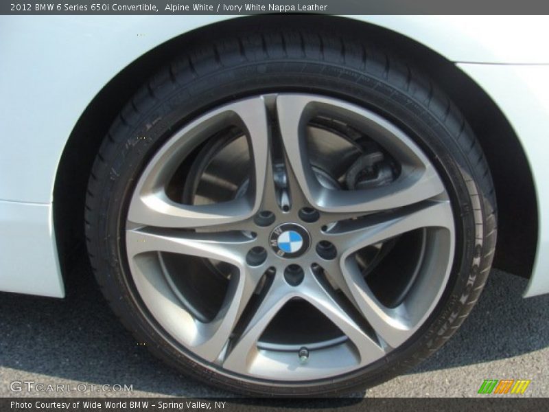 Alpine White / Ivory White Nappa Leather 2012 BMW 6 Series 650i Convertible