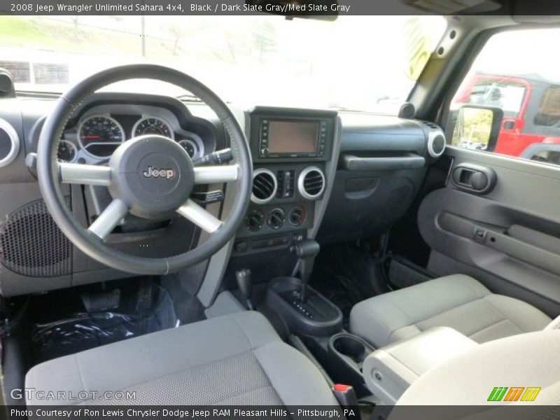 Black / Dark Slate Gray/Med Slate Gray 2008 Jeep Wrangler Unlimited Sahara 4x4