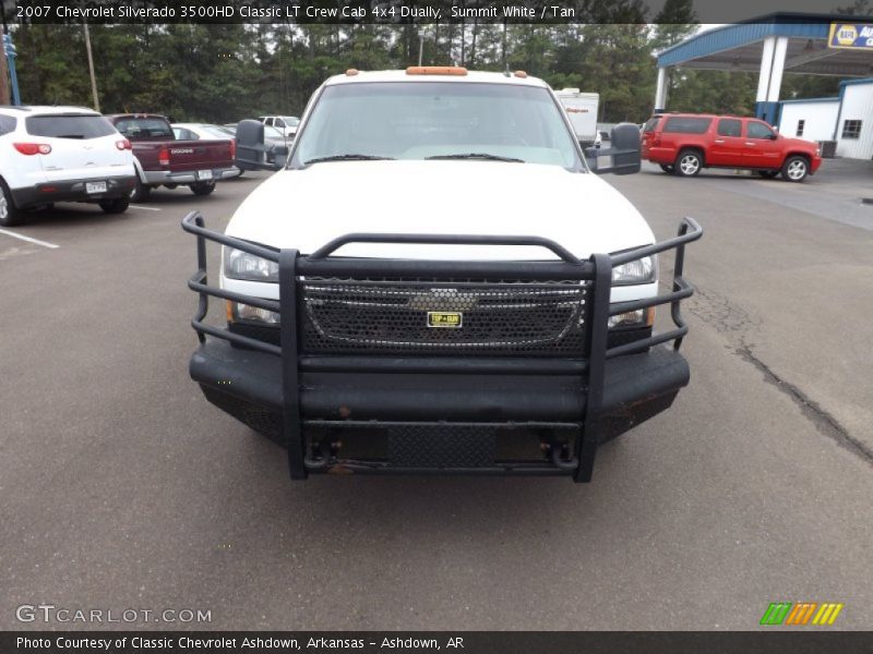 Summit White / Tan 2007 Chevrolet Silverado 3500HD Classic LT Crew Cab 4x4 Dually