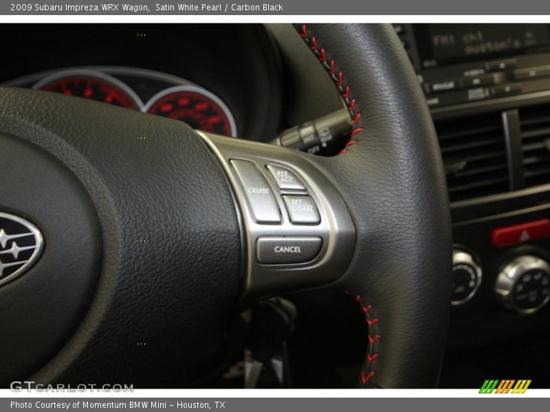 Satin White Pearl / Carbon Black 2009 Subaru Impreza WRX Wagon
