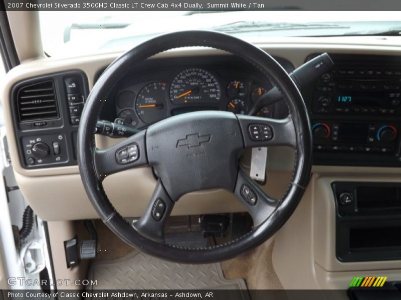 Summit White / Tan 2007 Chevrolet Silverado 3500HD Classic LT Crew Cab 4x4 Dually