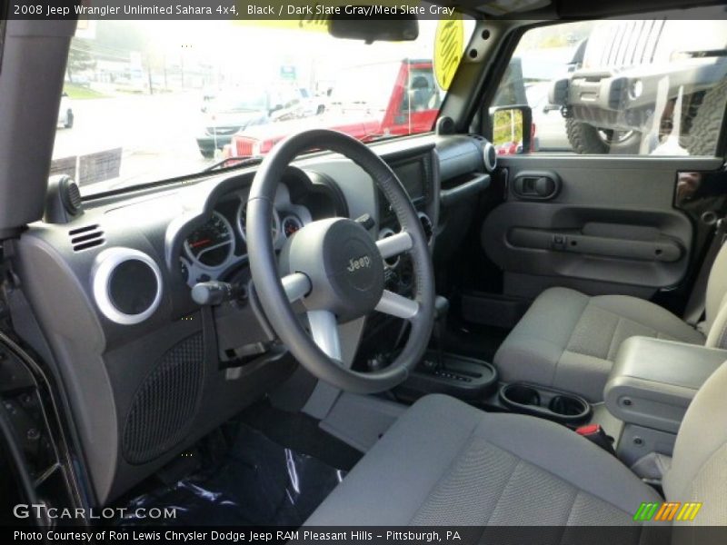 Black / Dark Slate Gray/Med Slate Gray 2008 Jeep Wrangler Unlimited Sahara 4x4