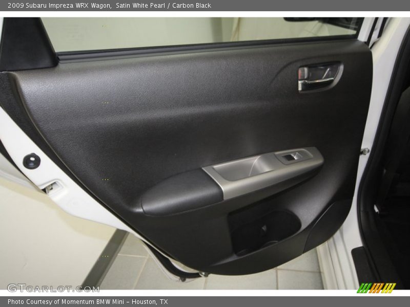 Satin White Pearl / Carbon Black 2009 Subaru Impreza WRX Wagon