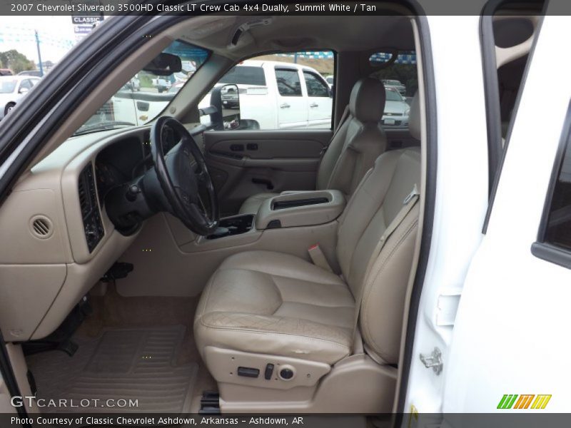 Summit White / Tan 2007 Chevrolet Silverado 3500HD Classic LT Crew Cab 4x4 Dually