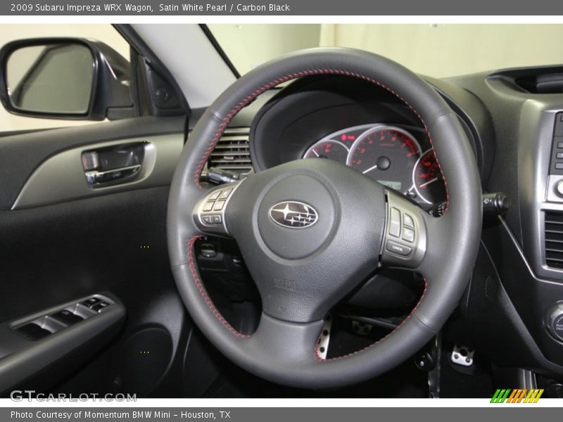 Satin White Pearl / Carbon Black 2009 Subaru Impreza WRX Wagon