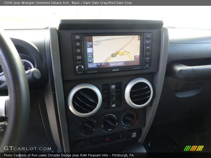 Black / Dark Slate Gray/Med Slate Gray 2008 Jeep Wrangler Unlimited Sahara 4x4