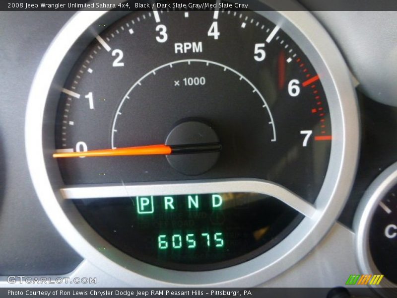 Black / Dark Slate Gray/Med Slate Gray 2008 Jeep Wrangler Unlimited Sahara 4x4