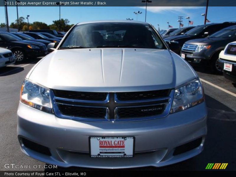 Bright Silver Metallic / Black 2011 Dodge Avenger Express