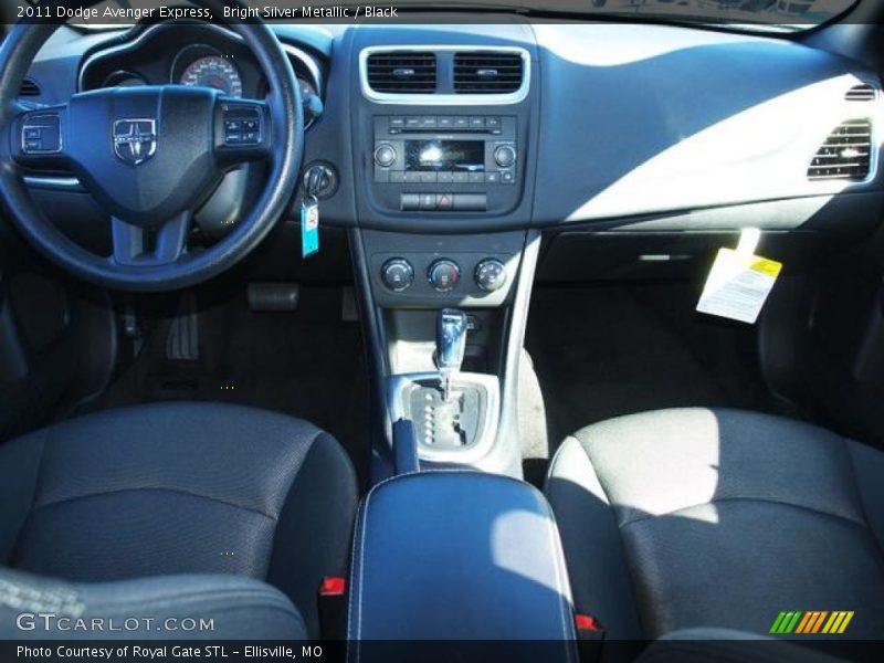 Bright Silver Metallic / Black 2011 Dodge Avenger Express