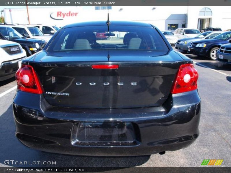 Brilliant Black Crystal Pearl / Black 2011 Dodge Avenger Express