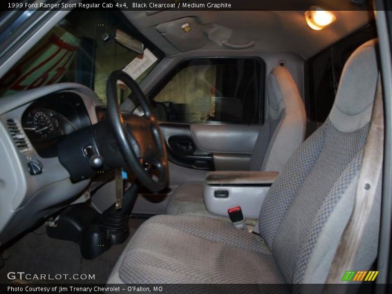 Black Clearcoat / Medium Graphite 1999 Ford Ranger Sport Regular Cab 4x4