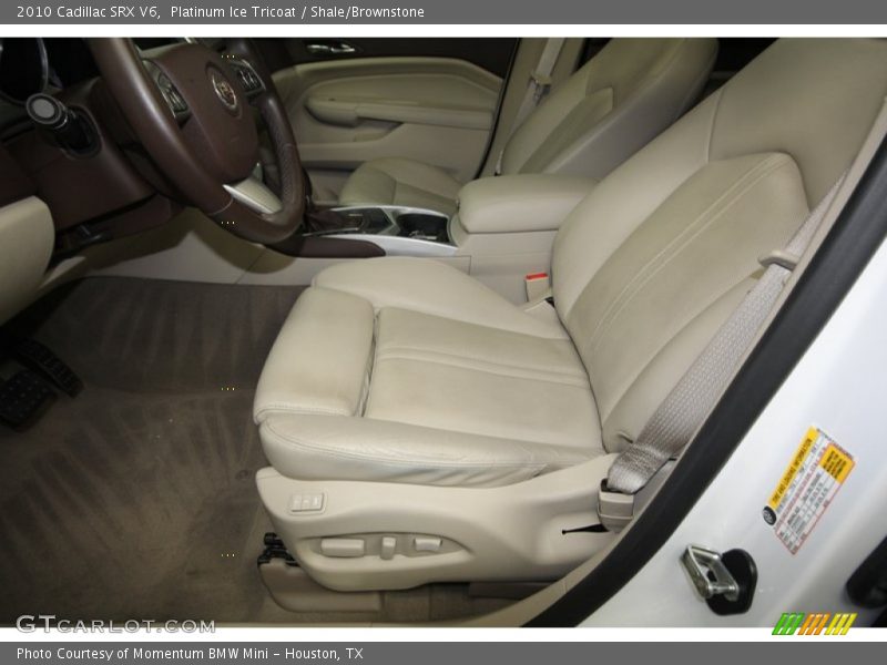 Platinum Ice Tricoat / Shale/Brownstone 2010 Cadillac SRX V6
