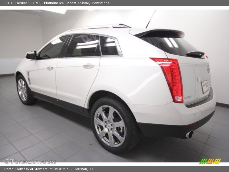 Platinum Ice Tricoat / Shale/Brownstone 2010 Cadillac SRX V6