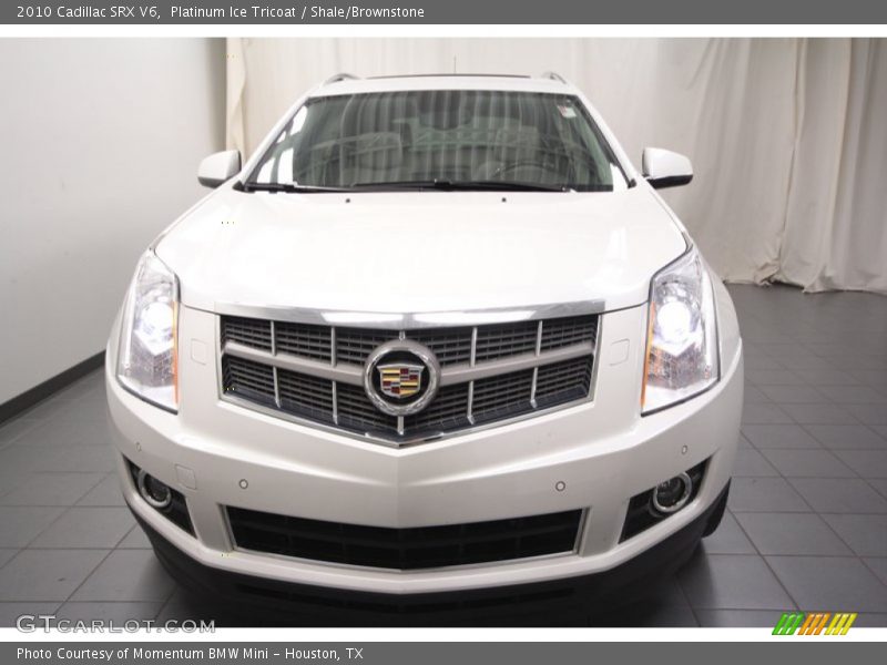 Platinum Ice Tricoat / Shale/Brownstone 2010 Cadillac SRX V6