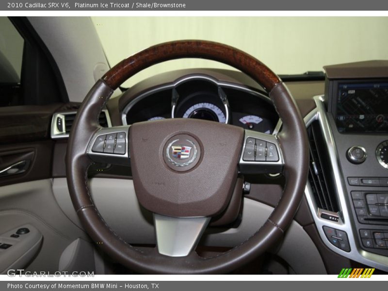 Platinum Ice Tricoat / Shale/Brownstone 2010 Cadillac SRX V6