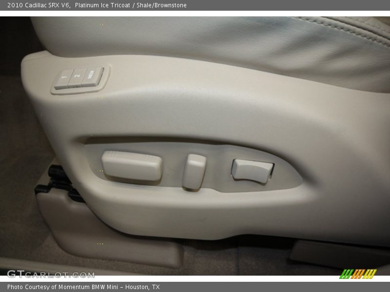 Platinum Ice Tricoat / Shale/Brownstone 2010 Cadillac SRX V6