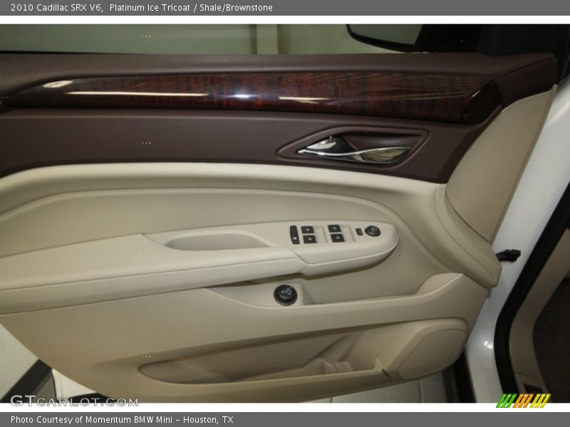 Platinum Ice Tricoat / Shale/Brownstone 2010 Cadillac SRX V6