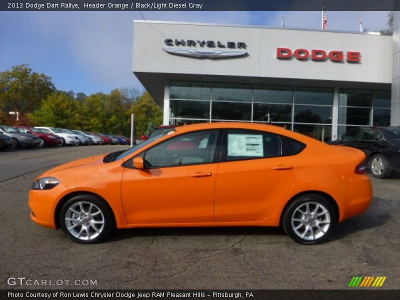  2013 Dart Rallye Header Orange