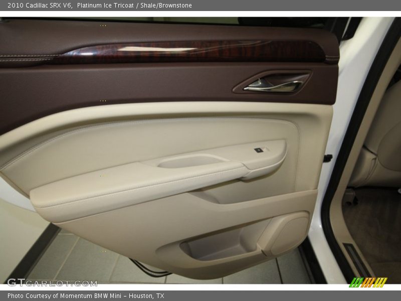 Platinum Ice Tricoat / Shale/Brownstone 2010 Cadillac SRX V6