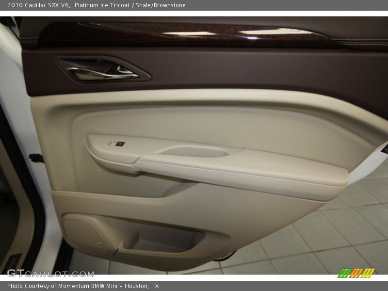 Platinum Ice Tricoat / Shale/Brownstone 2010 Cadillac SRX V6