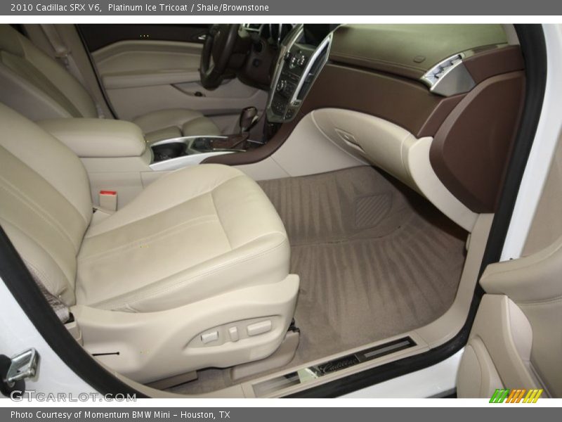 Platinum Ice Tricoat / Shale/Brownstone 2010 Cadillac SRX V6