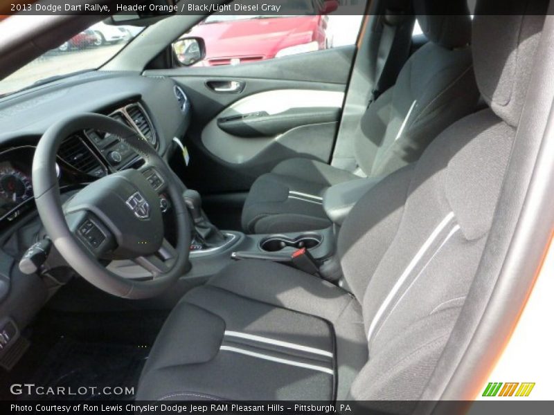 Front Seat of 2013 Dart Rallye