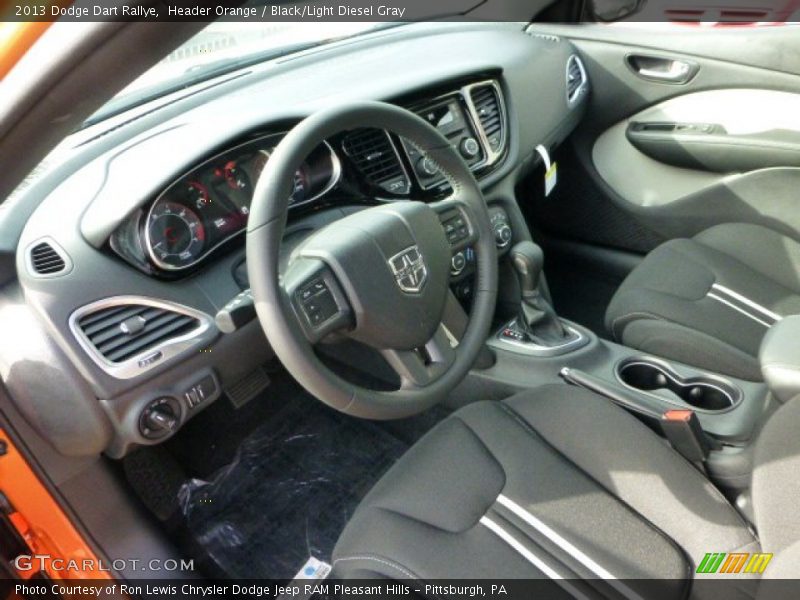 Black/Light Diesel Gray Interior - 2013 Dart Rallye 