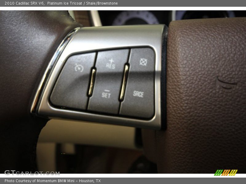 Platinum Ice Tricoat / Shale/Brownstone 2010 Cadillac SRX V6