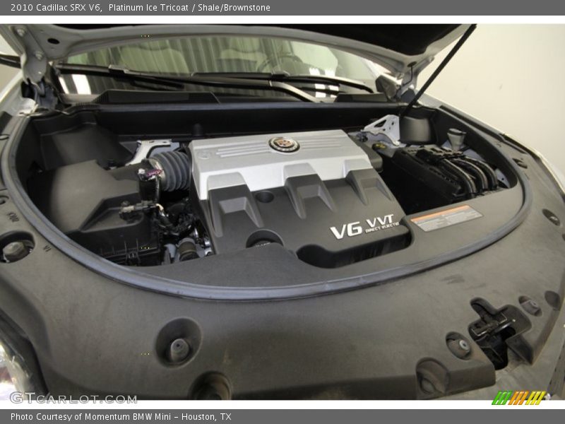 Platinum Ice Tricoat / Shale/Brownstone 2010 Cadillac SRX V6