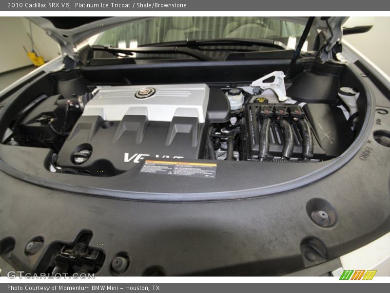Platinum Ice Tricoat / Shale/Brownstone 2010 Cadillac SRX V6