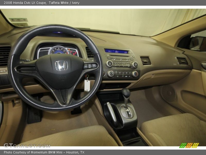 Taffeta White / Ivory 2008 Honda Civic LX Coupe