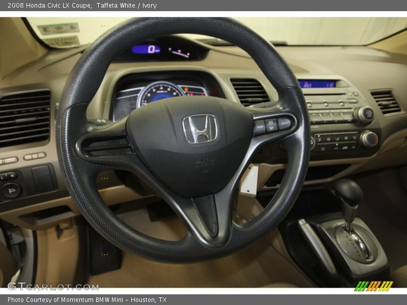 Taffeta White / Ivory 2008 Honda Civic LX Coupe