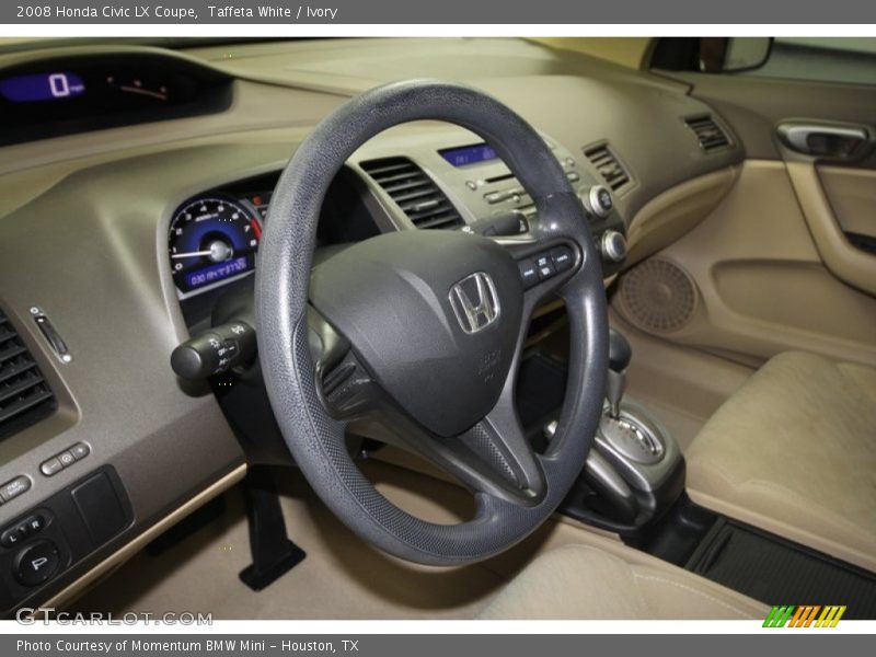 Taffeta White / Ivory 2008 Honda Civic LX Coupe