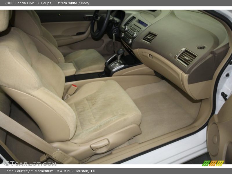 Taffeta White / Ivory 2008 Honda Civic LX Coupe