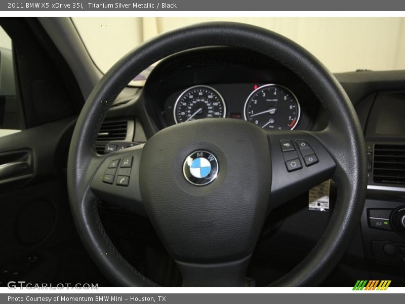 Titanium Silver Metallic / Black 2011 BMW X5 xDrive 35i